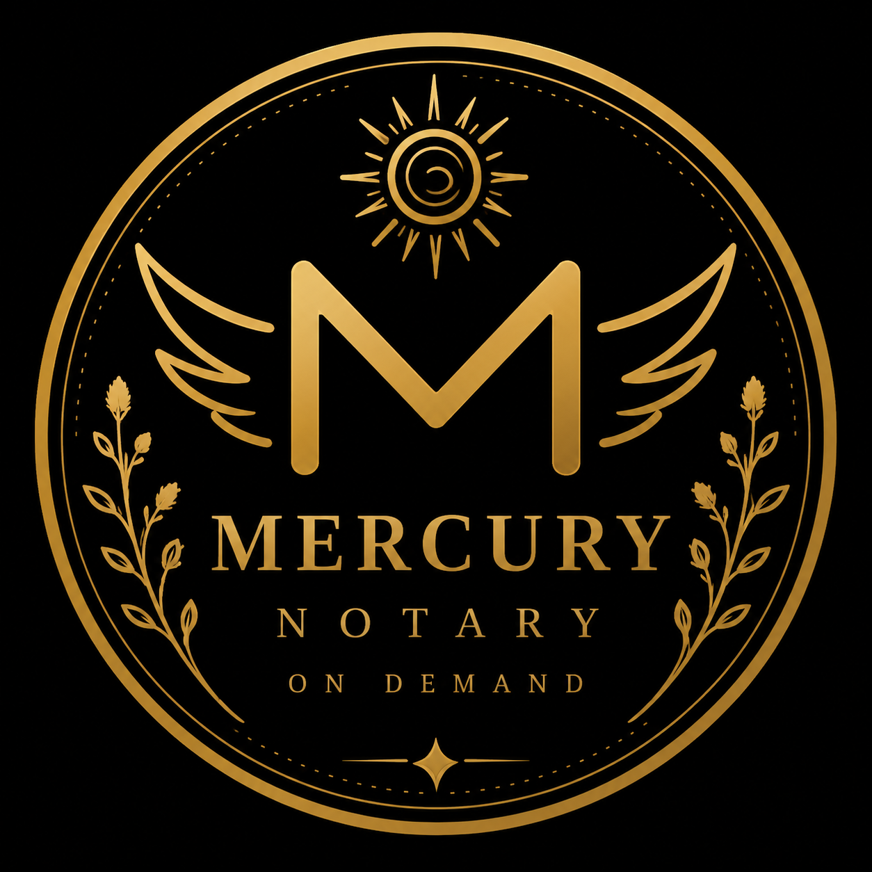 Mercury Notary On Demand emblem